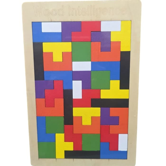 Rompecabezas de madera estilo TETRIS