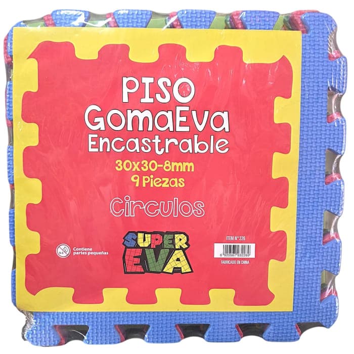 Piso encastrable de Goma eva