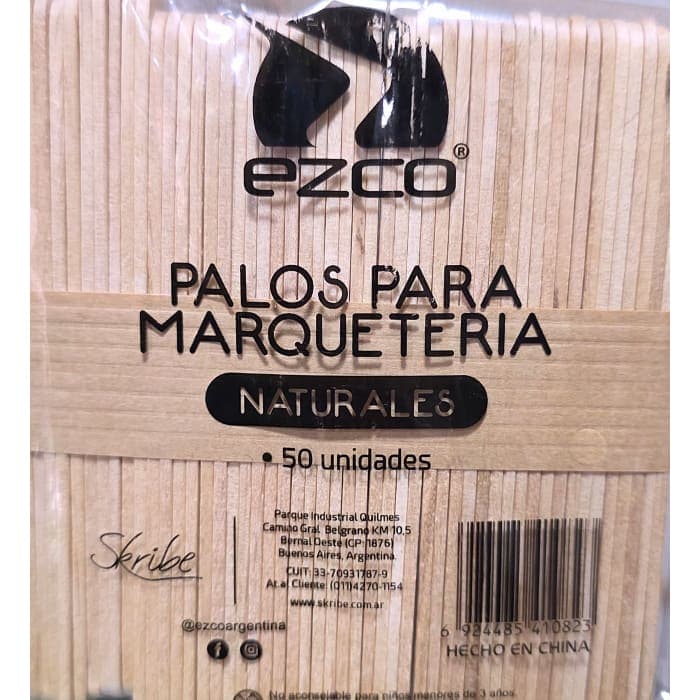 Palitos para marquetería x50 unidades